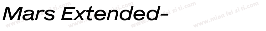 Mars Extended字体转换
